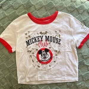 Disney‎ Mickey Mouse Club 100 Years of Wonder Crop Top